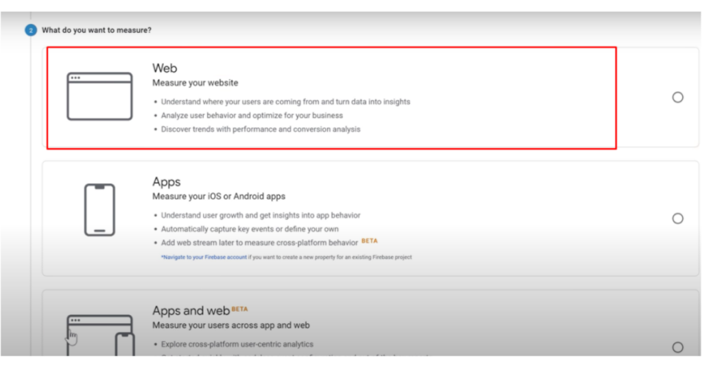 creating a google analytics account